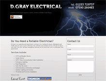 Tablet Screenshot of dgrayelectrical.co.uk